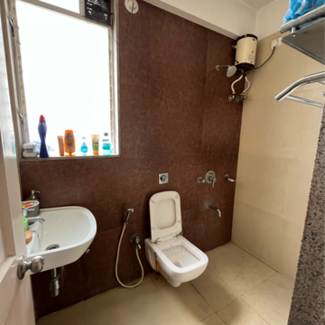 Bathroom in 2 BHK Apartment at Vijay Residency Thane, Kavesar – for Sale