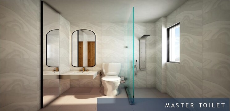 Bathroom, new town action area ii 3 Bedroom 1340 Sq.Ft. Apartment In New Town Action Area ii Kolkata 8909772