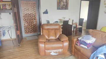 Living Room in 2 BHK Apartment at Ruparel Ariana, Parel – for Rent
