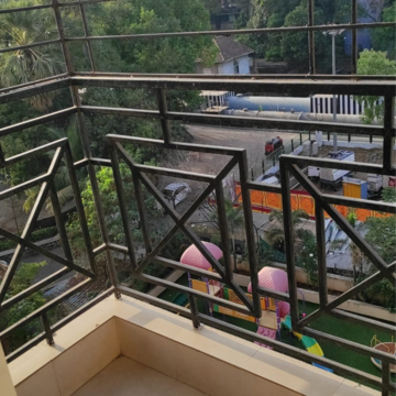 Balcony in 2 BHK Apartment at Cosmos Habitat, Yashaswi Nagar – for Rent