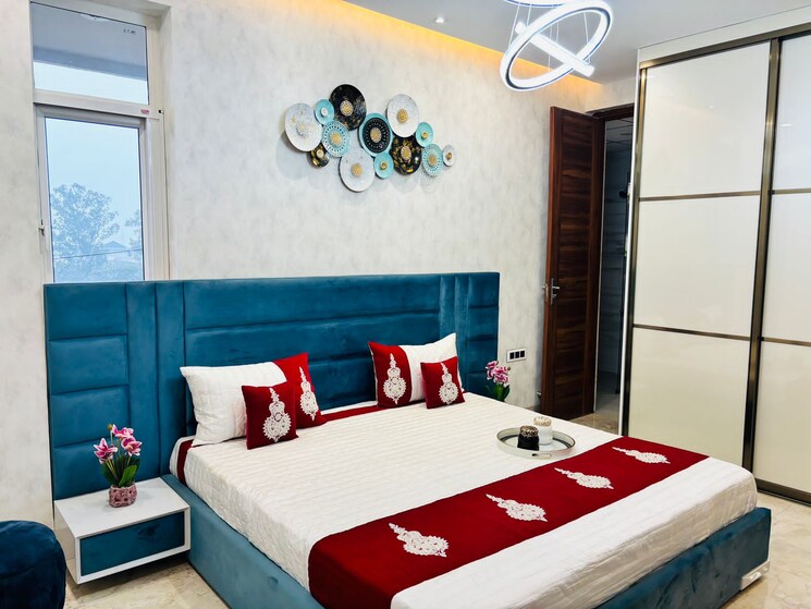 Bedroom, trishla-city 3 Bedroom 1770 Sq.Ft. Apartment In Patiala Road Zirakpur 8909980