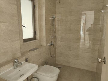 Bathroom in 3 BHK Apartment at Adani Ten BKC, Bandra East – for Rent