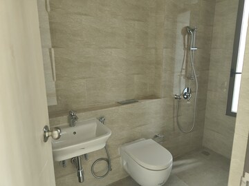 Bathroom in 3 BHK Apartment at Adani Ten BKC, Bandra East – for Rent