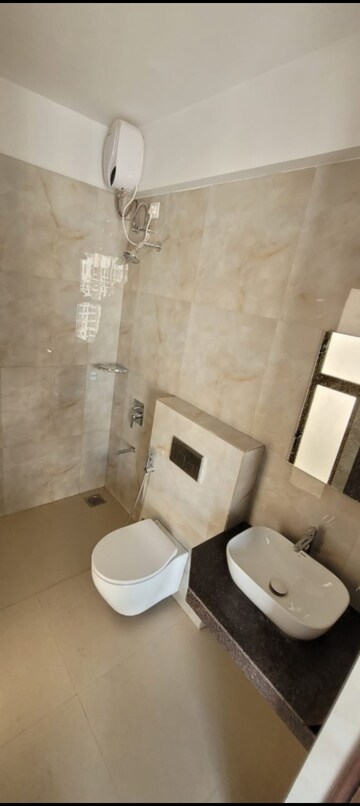 Bathroom in 1 BHK Apartment at Ashar Axis, Majiwada – for Rent