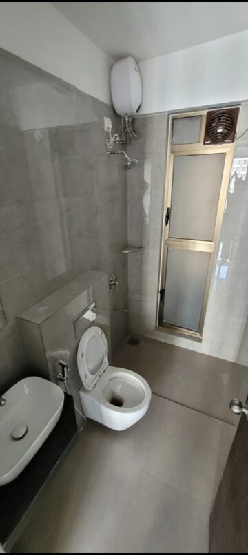 Bathroom in 1 BHK Apartment at Ashar Axis, Majiwada – for Rent