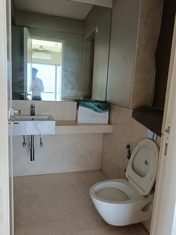 Bathroom in 3 BHK Apartment at Worli Sea Face – for Rent