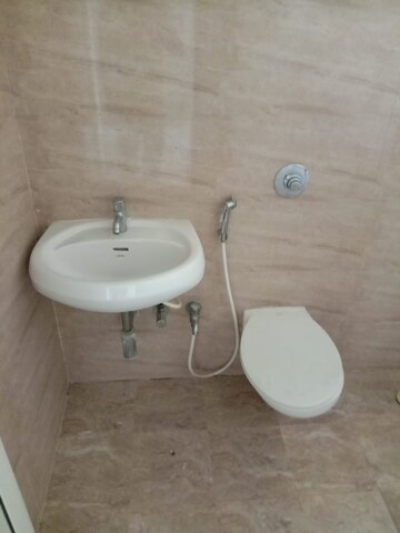 Bathroom in 2 BHK Apartment at Rajendra Dolphin Tower, Malad West – for Rent