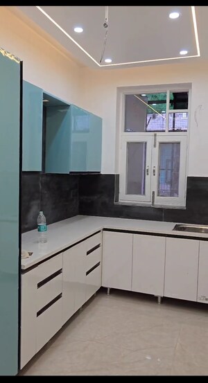 Kitchen in 3 BHK Builder Floor at Green Fields Colony – for Sale