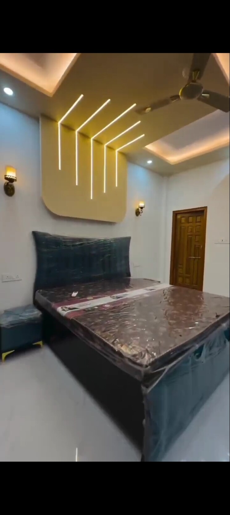 Bedroom, golden-abode 3 Bedroom 1000 Sq.Ft. Villa In Matiyari Lucknow 8910254