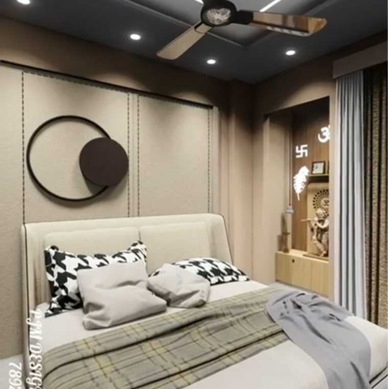 Bedroom, rohini sector 16 3 Bedroom 1050 Sq.Ft. Builder Floor In Rohini Sector 16 Delhi 8910275