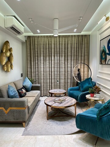 Living Room in 3 BHK Apartment at Hiranandani Meadows, Manpada – for Rent