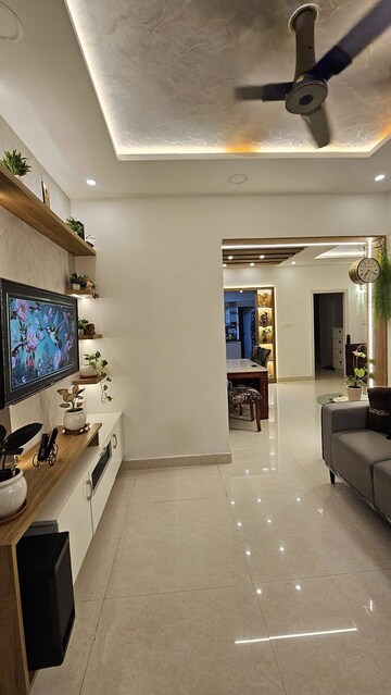 Living Room in 3 BHK Apartment at My Home Tridasa, Tellapur – for Sale