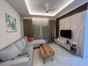 Living Room in 3 BHK Apartment at My Home Tridasa, Tellapur – for Sale