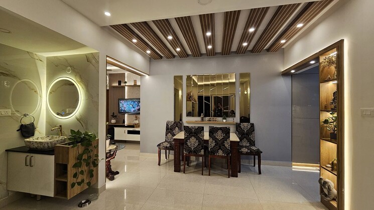 Living Room, my-home-tridasa 3 Bedroom 1840 Sq.Ft. Apartment In Tellapur Hyderabad 8910436