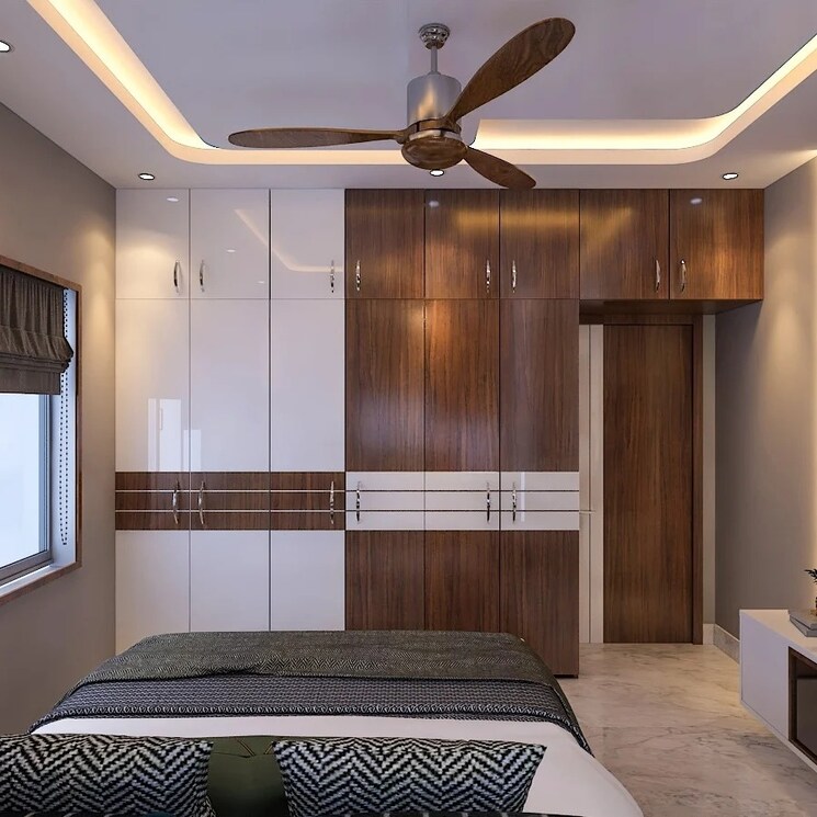 Bedroom, my-home-tridasa 3 Bedroom 1840 Sq.Ft. Apartment In Tellapur Hyderabad 8910436