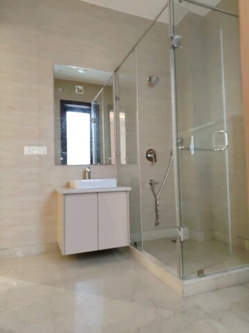 Bathroom in 4 BHK Builder Floor at Ansal Sushant Apartments, Sushant Lok I – for Rent