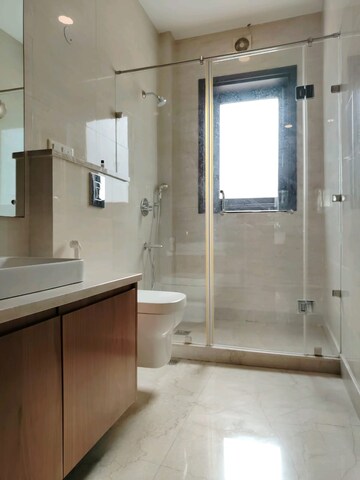 Attached Bathroom in 4 BHK Builder Floor at Ansal Sushant Apartments, Sushant Lok I – for Rent