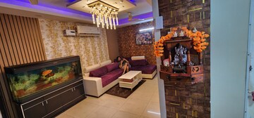 Living Room in 3 BHK Apartment at Uninav Heights Phase I, Raj Nagar Extension – for Rent