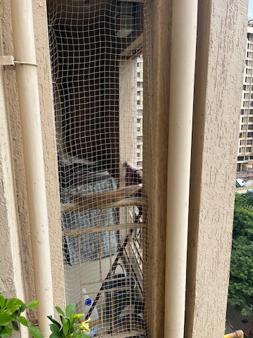 Balcony in 2 BHK Apartment at Raunak Park View, Ghodbunder Road – for Rent