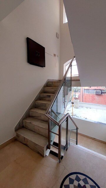 Staircase in 4 BHK Builder Floor at Anand Niketan – for Rent