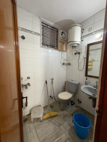 Bathroom in 2 BHK Builder Floor at Kalkaji – for Rent
