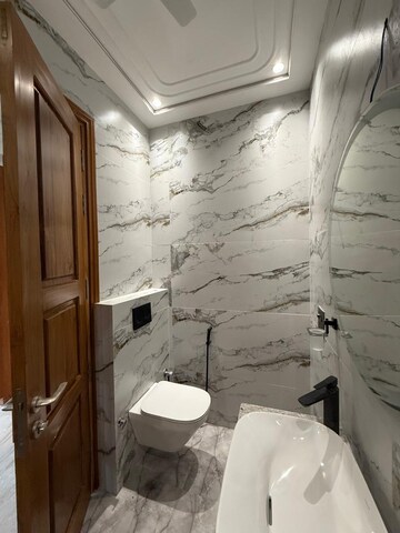 Bathroom in 4 BHK Builder Floor at Chittaranjan Park – for Rent