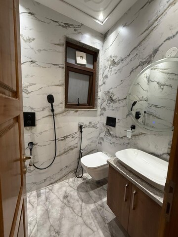 Bathroom in 4 BHK Builder Floor at Chittaranjan Park – for Rent