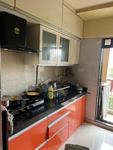 Kitchen in 2 BHK Apartment at Raunak Park View, Ghodbunder Road – for Rent