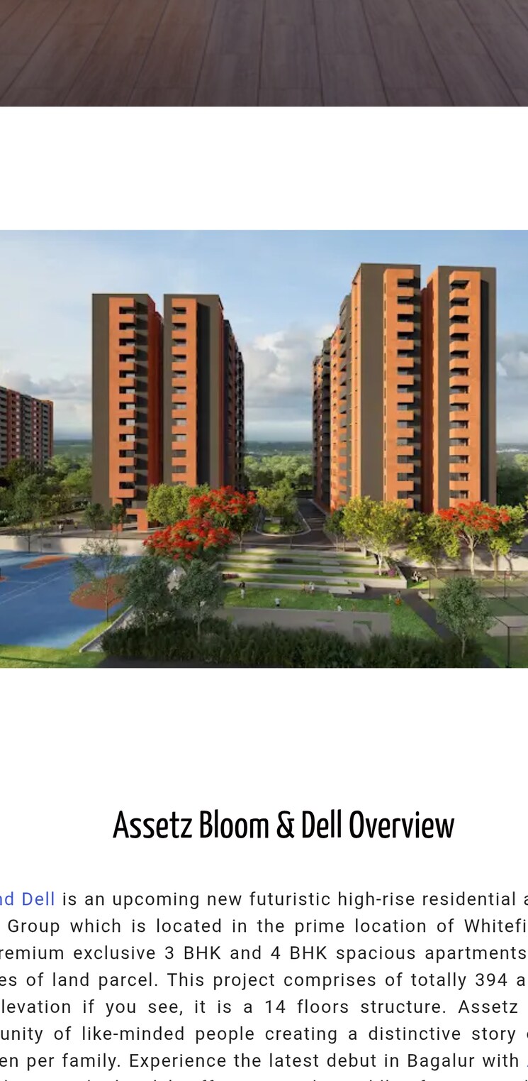 Exterior View, assetz-bloom-and-dell 3 Bedroom 2039 Sq.Ft. Apartment In Whitefield Road Bangalore 8911284