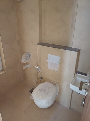 Bathroom in 1 BHK Apartment at Shapoorji Pallonji Siennaa, Kandivali East – for Rent