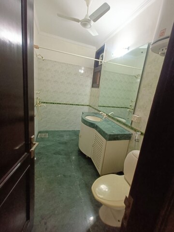Bathroom in 3 BHK Builder Floor at Greater Kailash I – for Rent