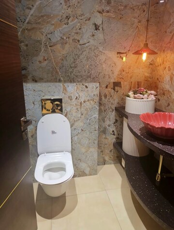Bathroom in 4 BHK Apartment at Pranava One Hyderabad, Somajiguda – for Rent