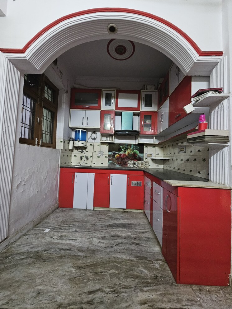 Kitchen, jankipuram vistar 2 Bedroom 1800 Sq.Ft. Builder Floor In Jankipuram Vistar Lucknow 8911526