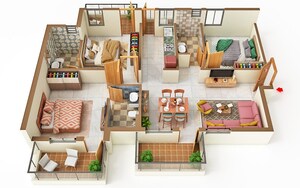 3 BHK Apartment – Exterior View View at Sare Crescent Parc Green Parc II, Sector 92 - for Sale