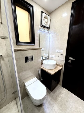 Bathroom in 3 BHK Builder Floor at Safdarjung Enclave – for Rent