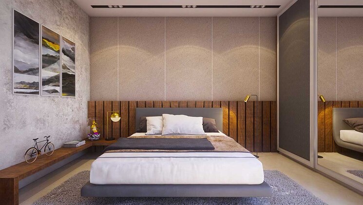 Bedroom, kohinoor-riverdale 3 Bedroom 989 Sq.Ft. Apartment In Kharadi Pune 8911868