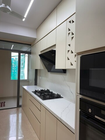 Kitchen in 3 BHK Apartment at Rustomjee Parishram, Pali Hill – for Rent