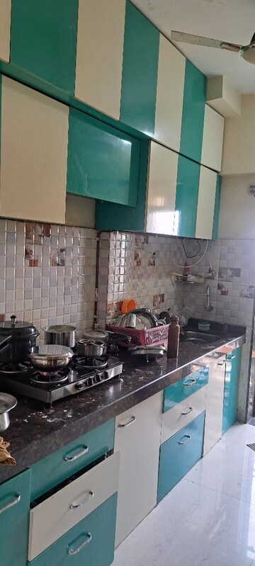 Kitchen in 3.5 BHK Apartment at Shree Nandanvan homes, Kalwa – for Rent