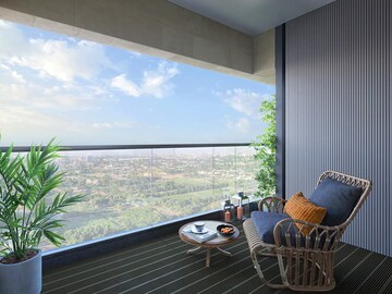Balcony in 3 BHK Apartment at Deep Indraprasth Shivanta, Ambli Road – for Sale