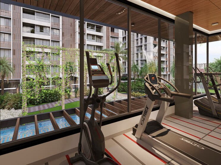 Gym, deep-indraprasth-shivanta 3 Bedroom 2400 Sq.Ft. Apartment In Ambli Road Ahmedabad 8912127