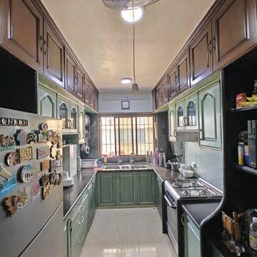 Kitchen in 3 BHK Apartment at Silvery Dee  Apartment, Chimbai Village – for Rent