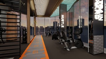 Gym in 1 BHK Apartment at Rubberwala Nebula, Bhuleshwar – for Sale
