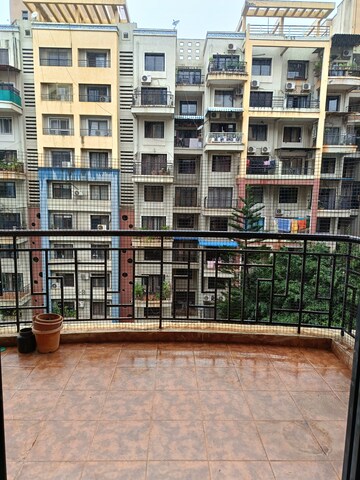 Balcony in 2 BHK Apartment at Bramha Suncity, Wadgaon Sheri – for Rent