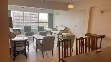 Living Room in 3 BHK Apartment at The Arcade, Cuffe Parade – for Rent