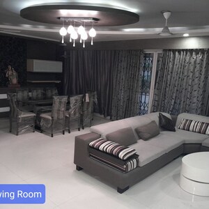 Living Room in 4 BHK Apartment at Siddhi Siddhi Grandeur, Kharghar Sector 19 – for Sale