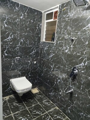 Bathroom in 1 BHK Apartment at Laxmi Saptashrungi Heights, Nalasopara West – for Sale