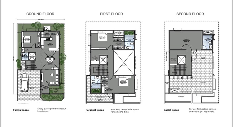Floor Plan, modern-soulace 4 Bedroom 3387 Sq.Ft. Villa In Sarjapur Road Bangalore 8912708