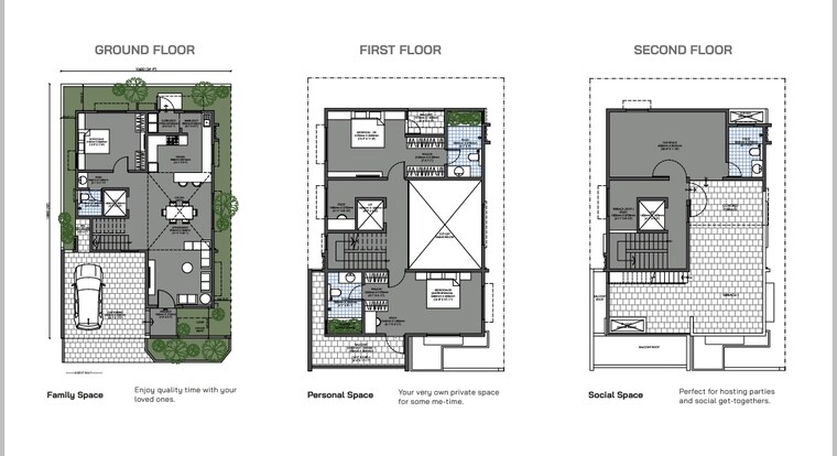 Floor Plan, modern-soulace 4 Bedroom 3387 Sq.Ft. Villa In Sarjapur Road Bangalore 8912708
