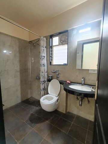 Bathroom in 3 BHK Apartment at Nyati Enchante, Wadgaon Sheri – for Rent