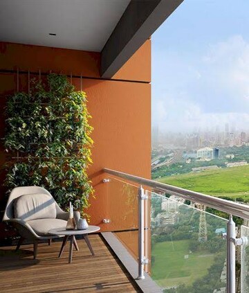 Balcony in 2 BHK Apartment at Lodha Vista, Lower Parel – for Sale